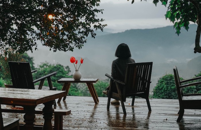 Ngắm mưa ở Đà Lạt cũng là một trong những trải nghiệm tuyệt vời, hiếm có mà bạn khó có thể tận hưởng được không gian lãng mạn, khung cảnh nhẹ nhàng khiến tâm hồn phải xao xuyến