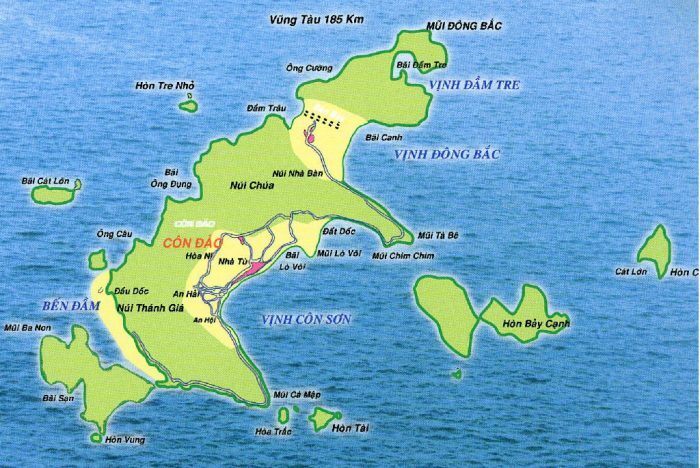 Bản đồ du lịch Côn Đảo