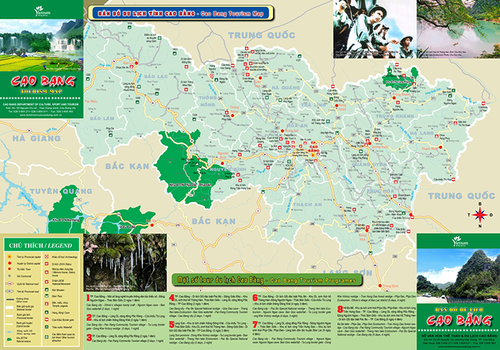 Cập nhật bản đồ du lịch Cao Bằng mới nhất 2023 siêu chi tiết
