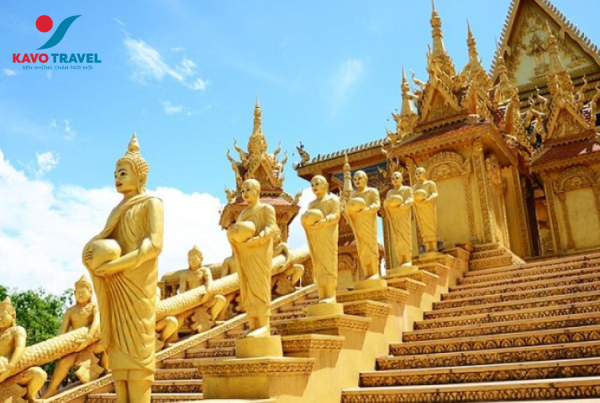 Chùa Vàng ngôi chùa nổi tiếng linh thiêng của Camphuchia
