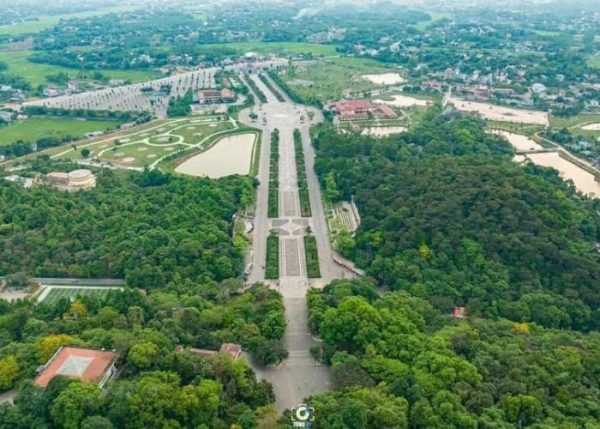 Toàn cảnh Khu di tích Đền Hùng nhìn từ trên cao