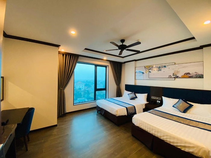 Kingom Hotel Cửa Lò vơi các phòng nghỉ tiện nghi