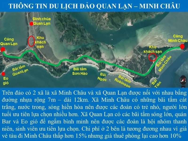 Bản đồ du lịch Quan Lạn