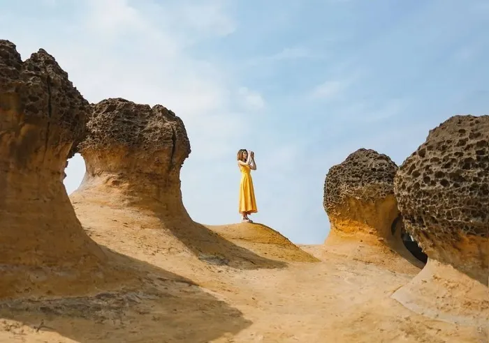 Tạo hình ấn tượng của những khối đá