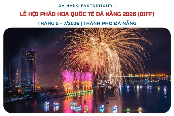 Lễ hội Pháo Hoa Quốc tế Đà Năng năm 2026 được lấy chủ đề là " Những chân trời kết nối" diễn ra từ ngày 30/5 - 11/7