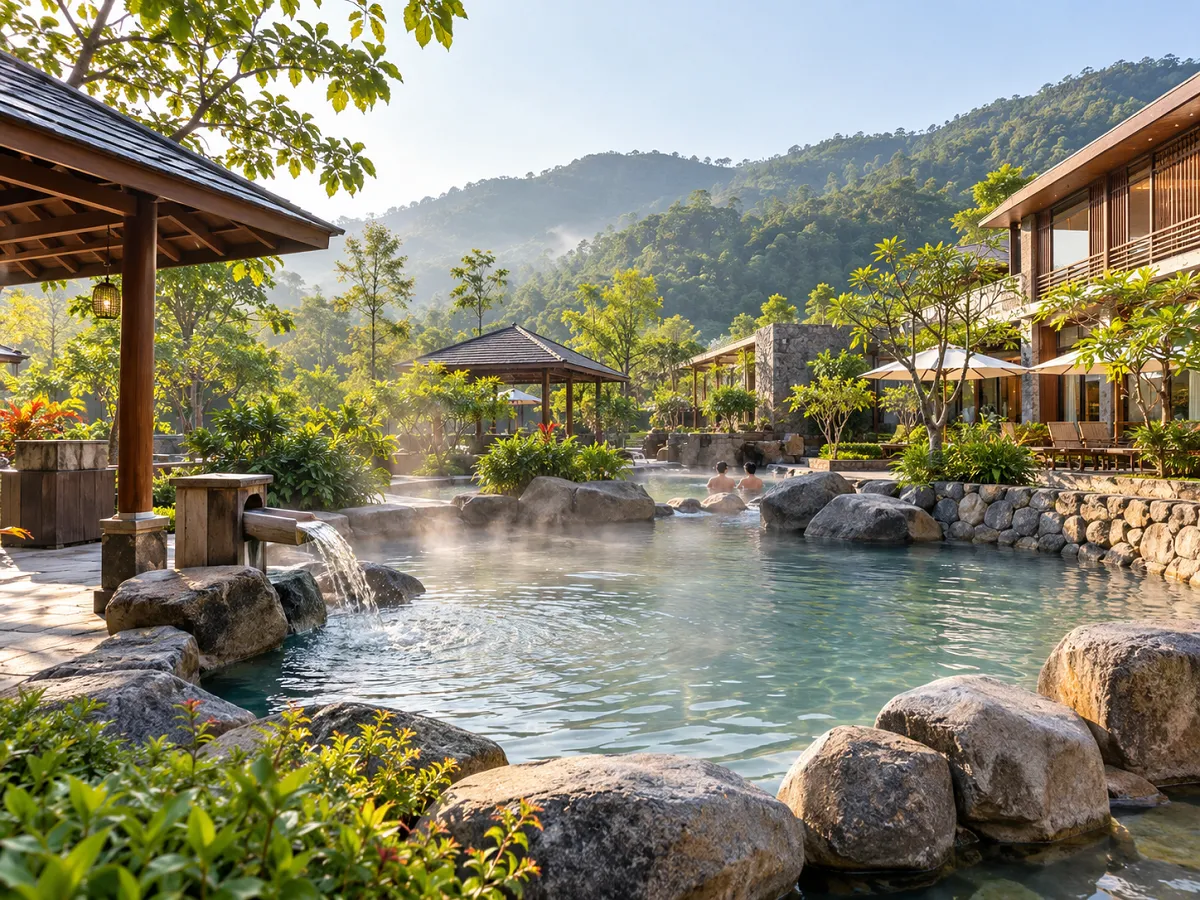 tắm khoáng nóng thanh thủy